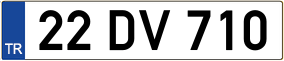 Truck License Plate
